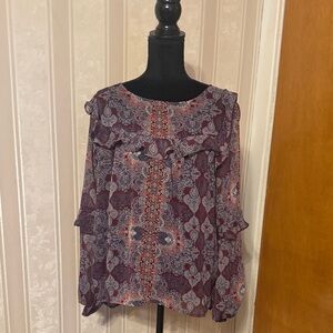 Knox Rose Multicolor Patterned Blouse